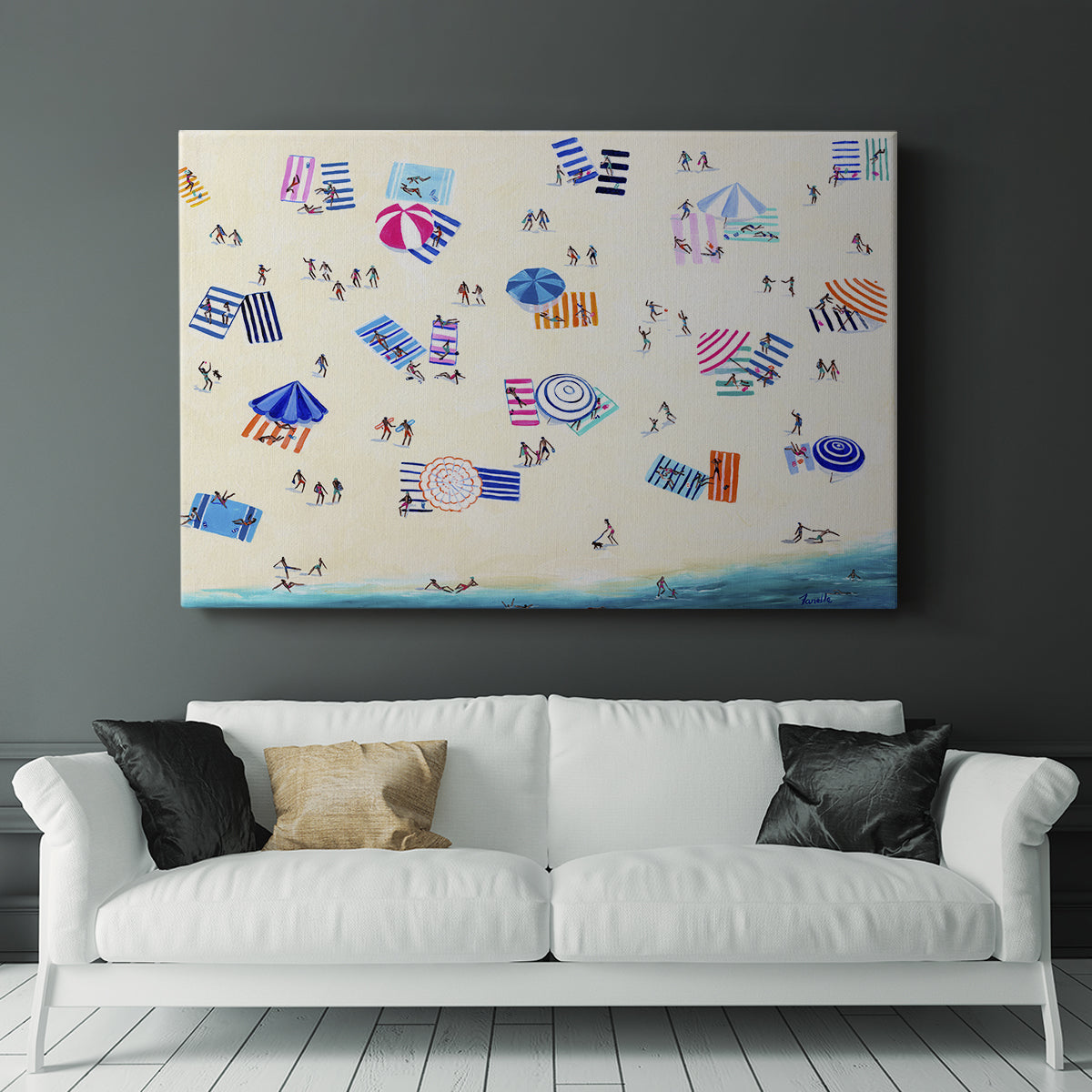 Colorful Beach - Canvas Art Print
