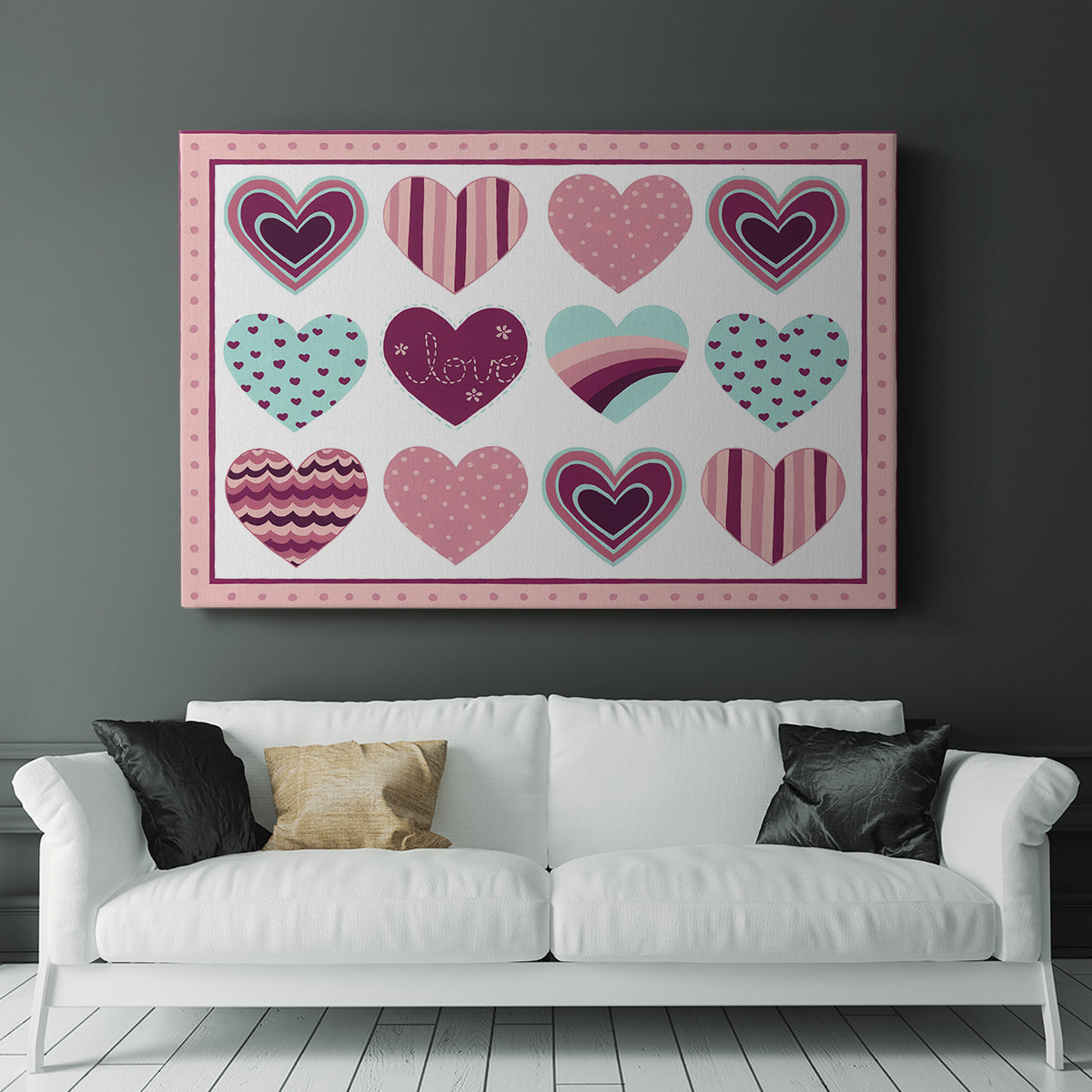 Sweet Valentine Collection A - Canvas Art Print