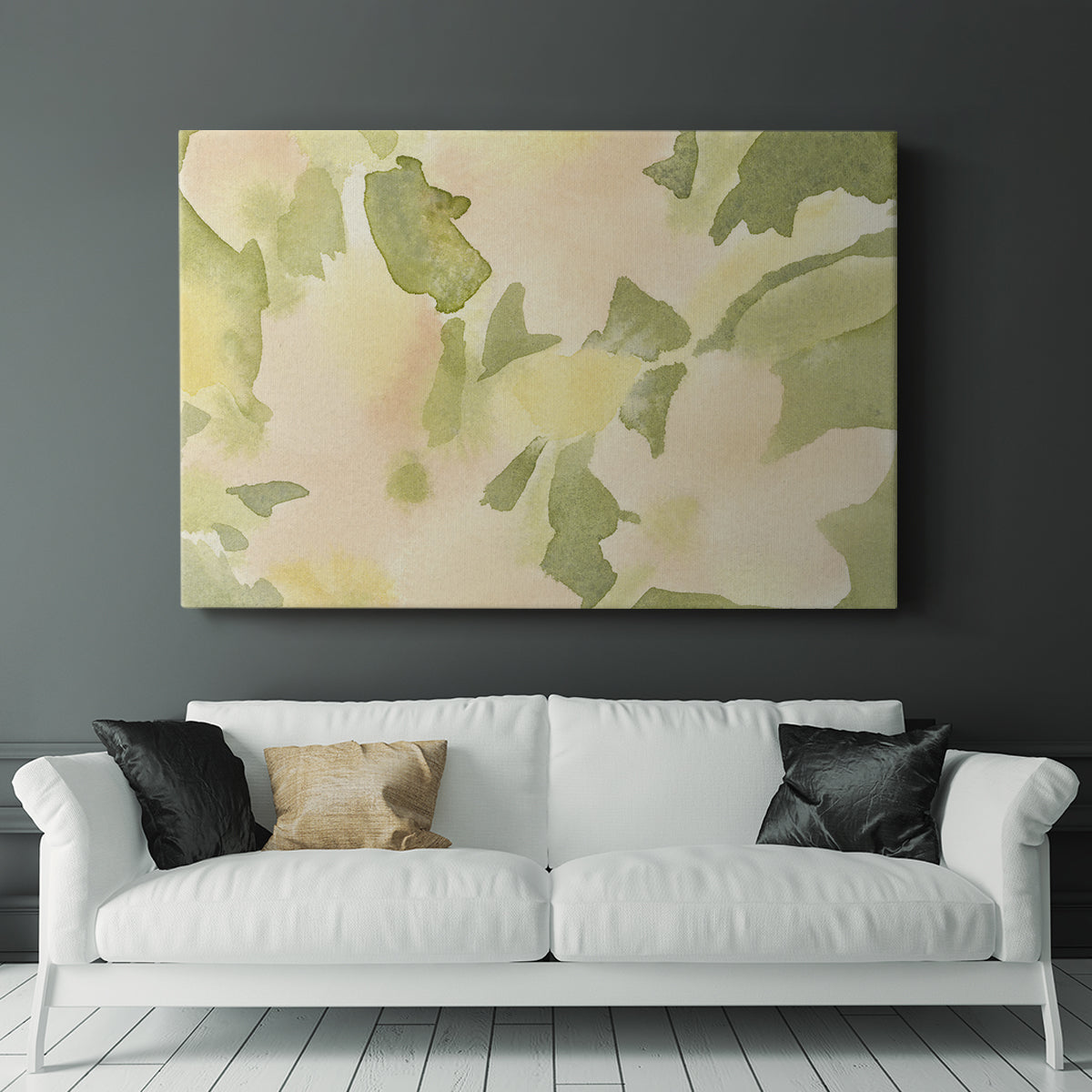 Verdant Floral Abstract I - Canvas Art Print