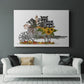 Raccoon Wheelbarrow - Canvas Art Print