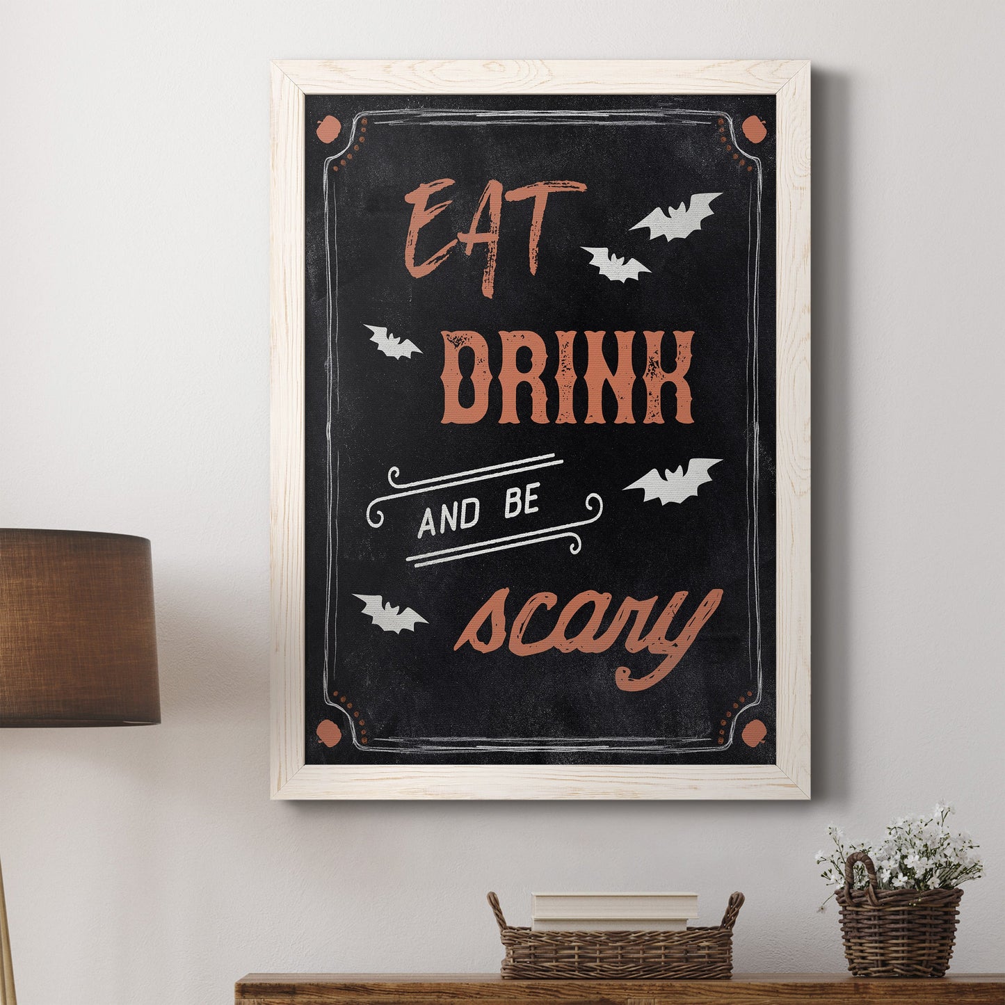 Be Scary - Premium Canvas Framed in Barnwood - Ready to Hang