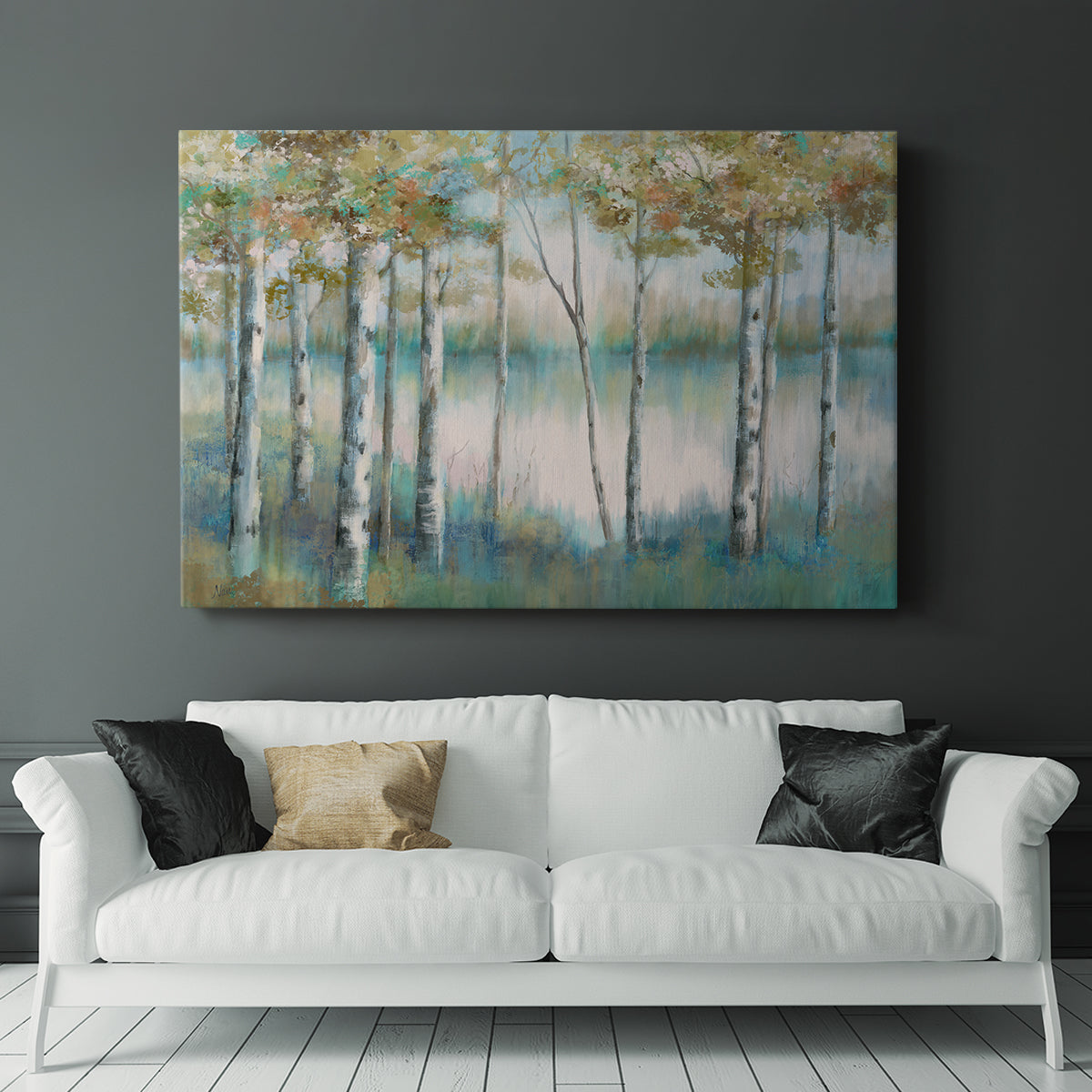 Aspen Lake - Canvas Art Print