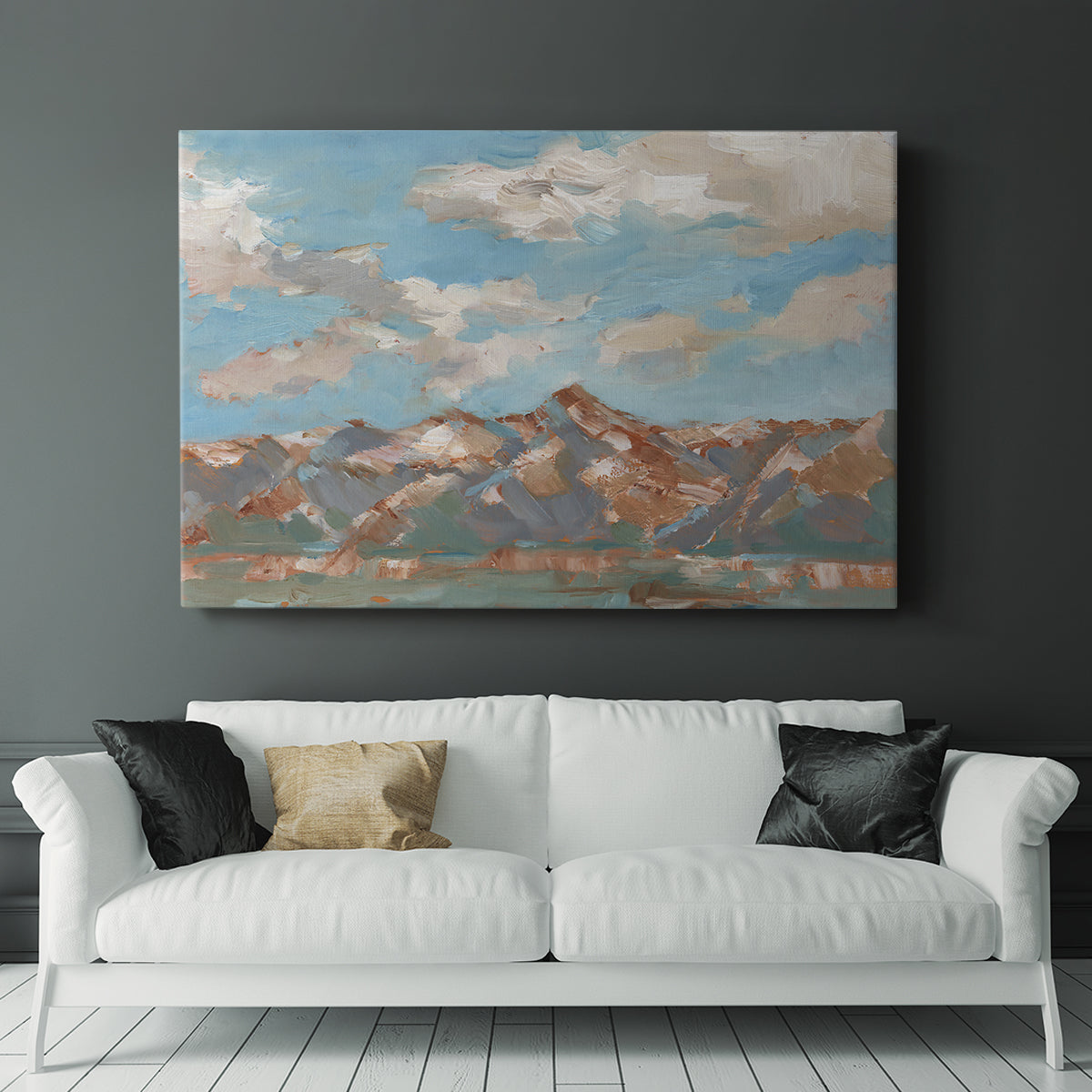 Pastel Western Vista II - Canvas Art Print