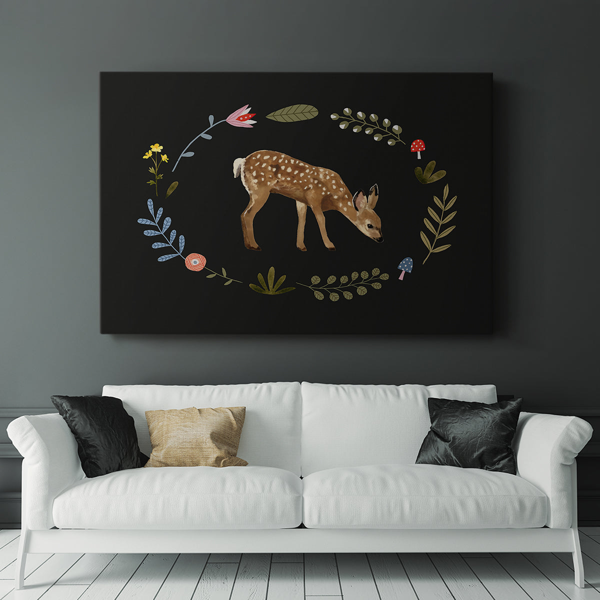 Critter & Foliage III - Canvas Art Print
