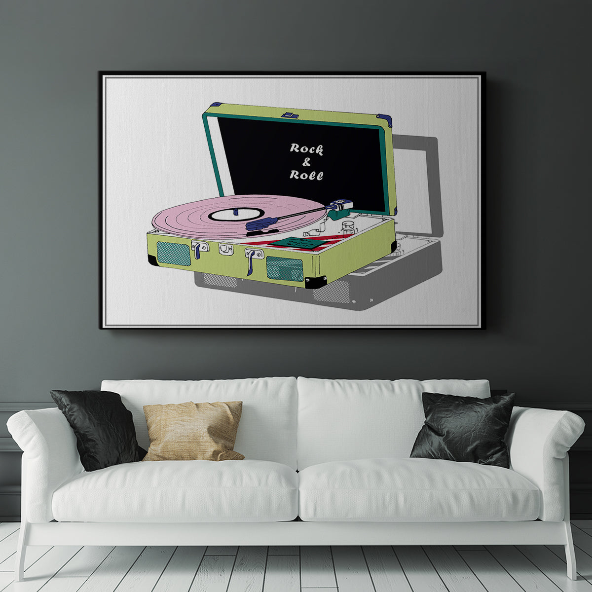 Record Shop II - Canvas Art Print