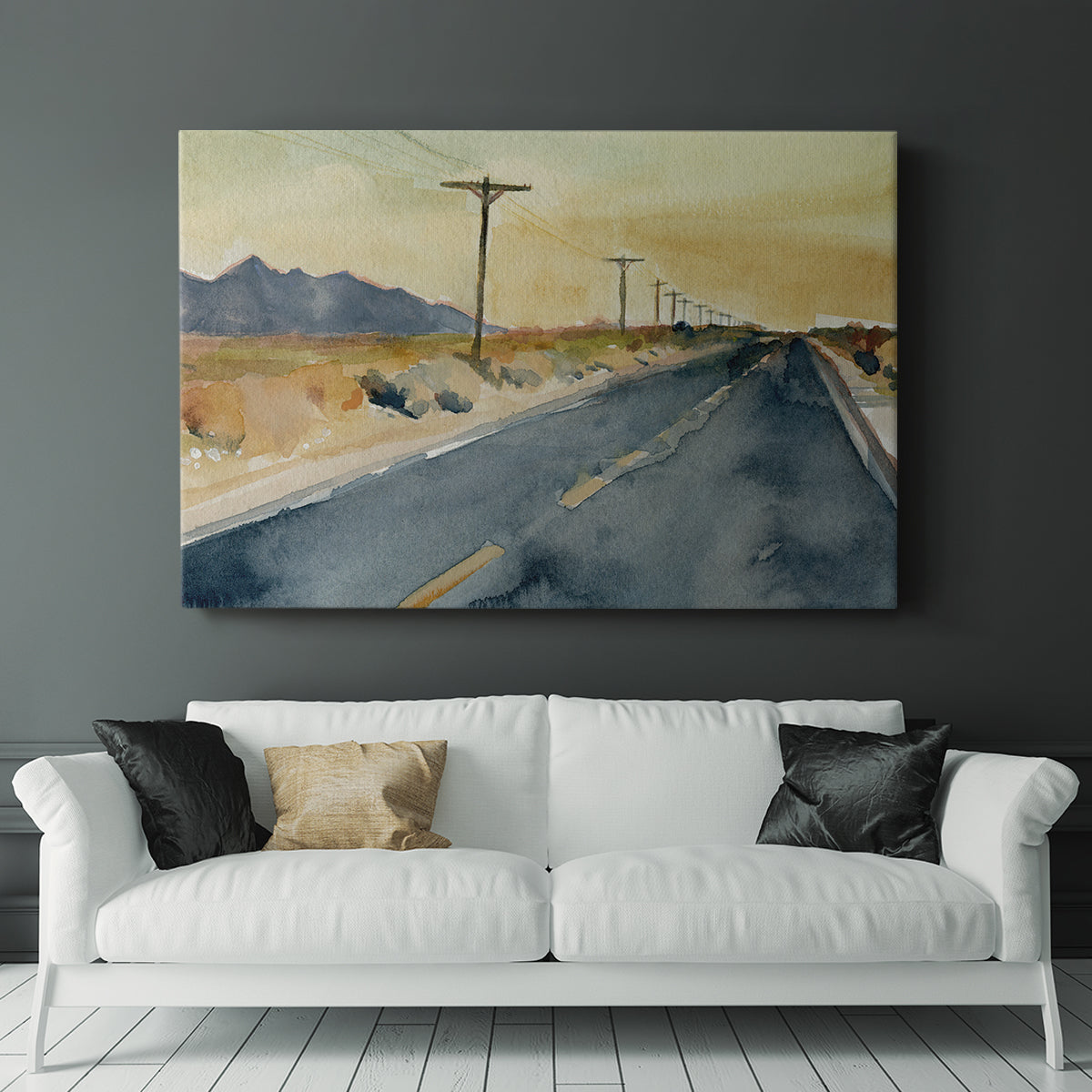 Deserted Highway II - Canvas Art Print