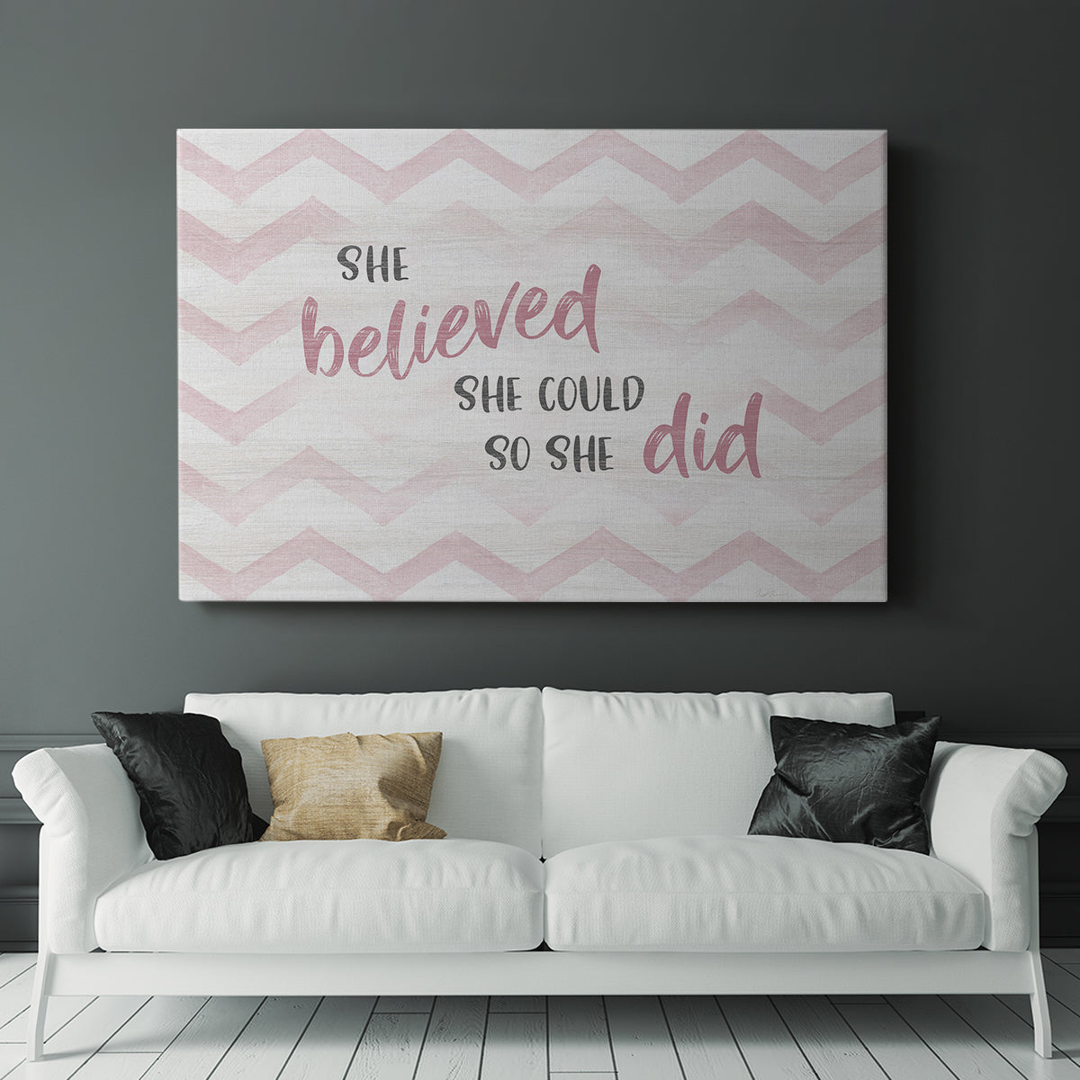 Believed She Could - Canvas Art Print