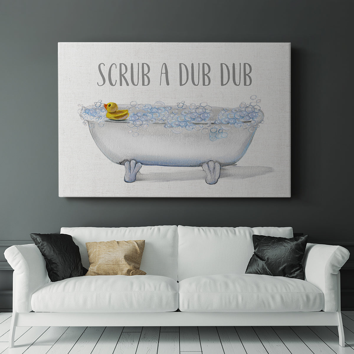 Scrub A Dub - Canvas Art Print