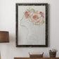 Fashion Floral Silhouette II - Barnwood Framed Canvas Print