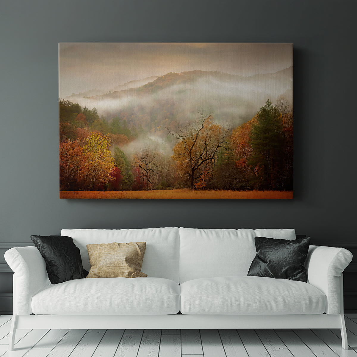 Photography Study Autumn Mist - Canvas Art Print
