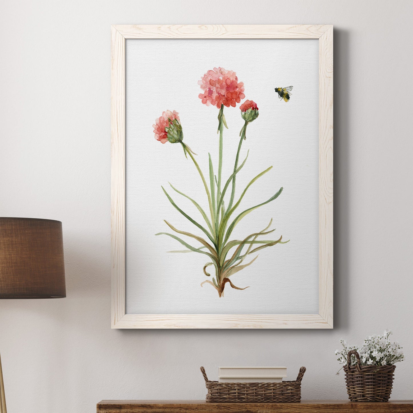 Wildflower Botanical III - Barnwood Framed Canvas Print
