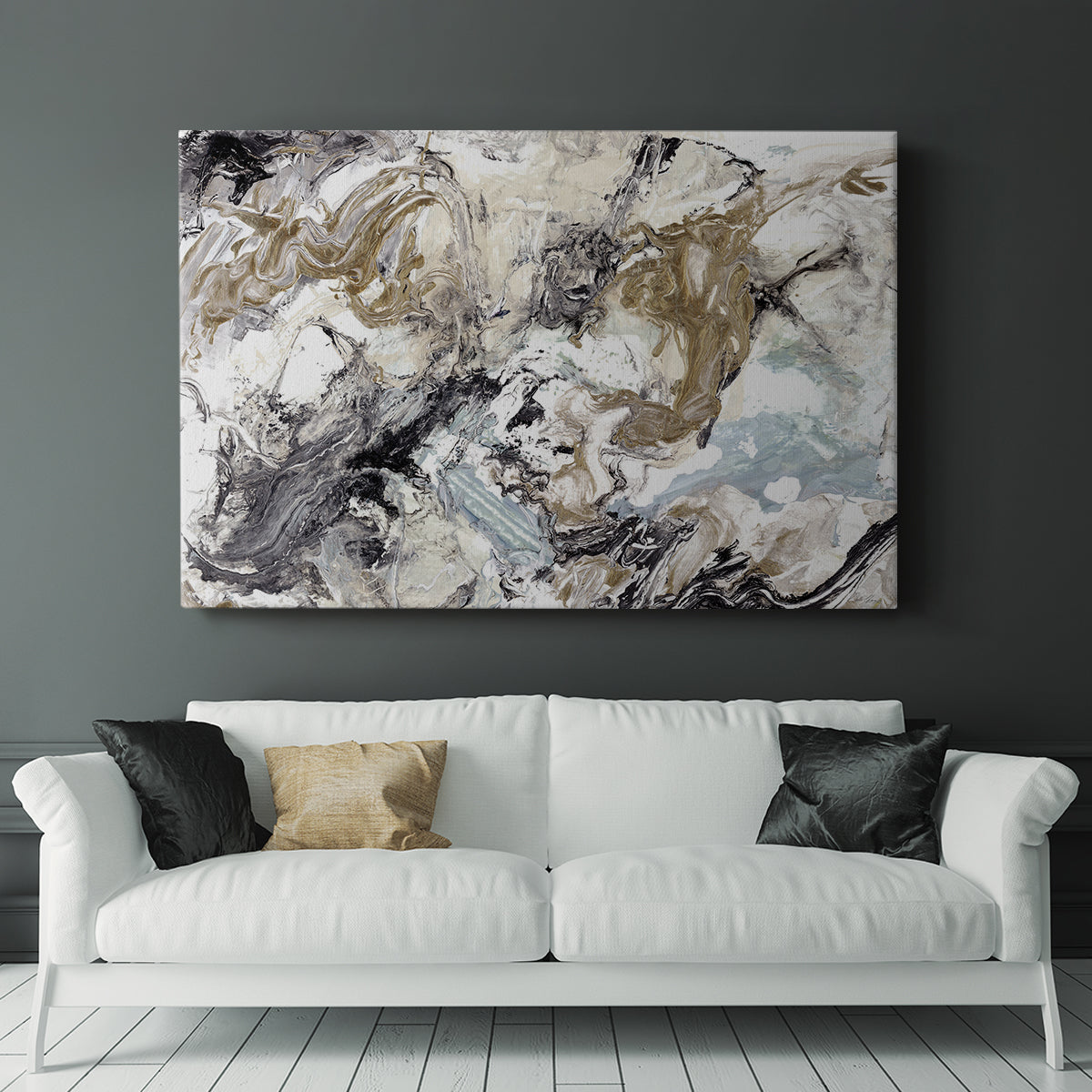 Marbelized Abstract - Canvas Art Print