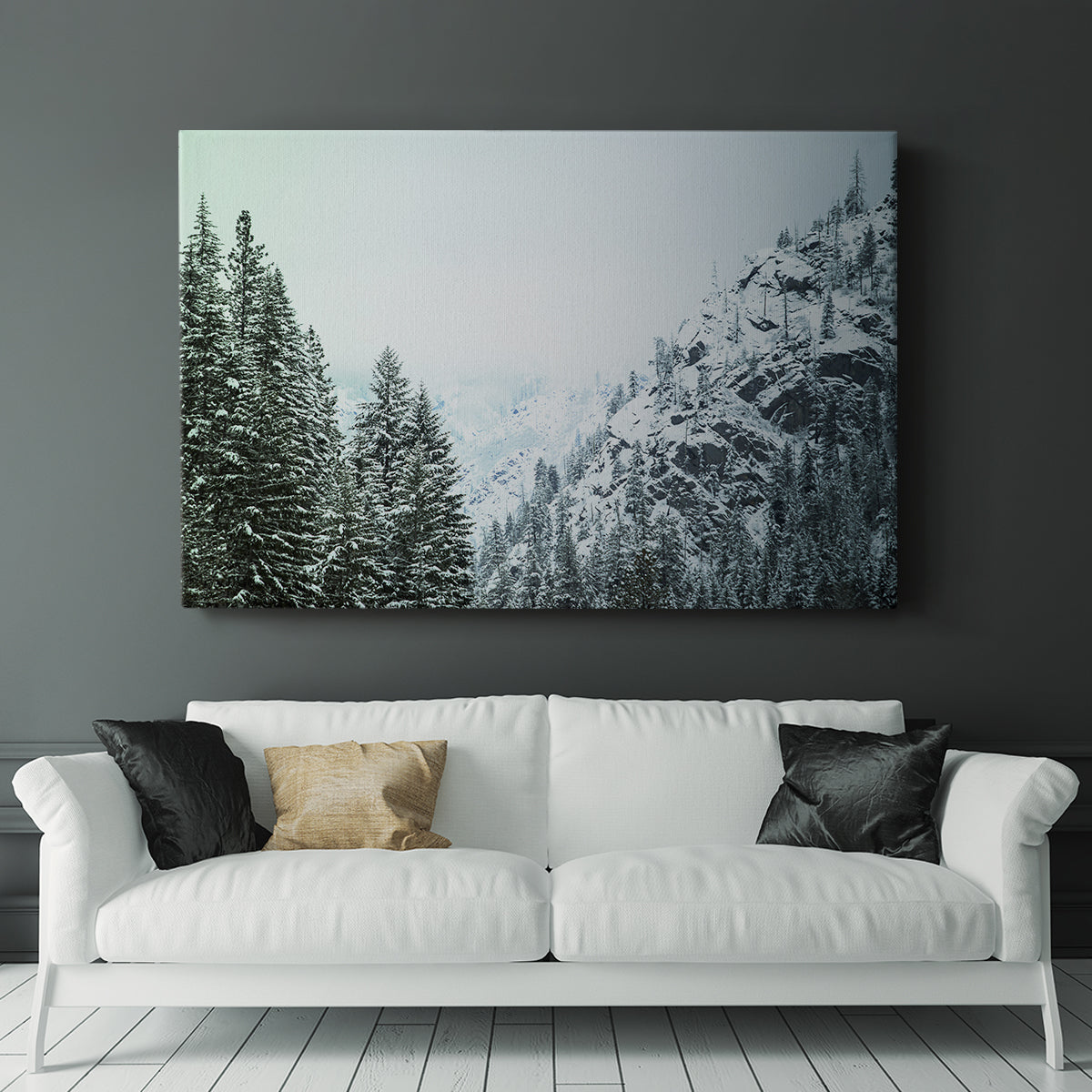 Snowfall in Cascadia II V1 - Canvas Art Print