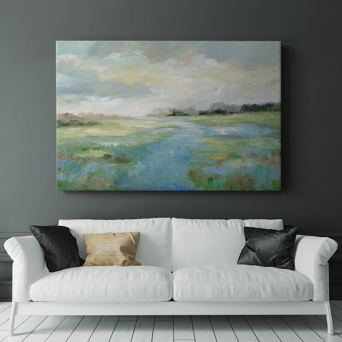 Winding Stream - Canvas Art Print
