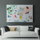 Animal Map - Canvas Art Print