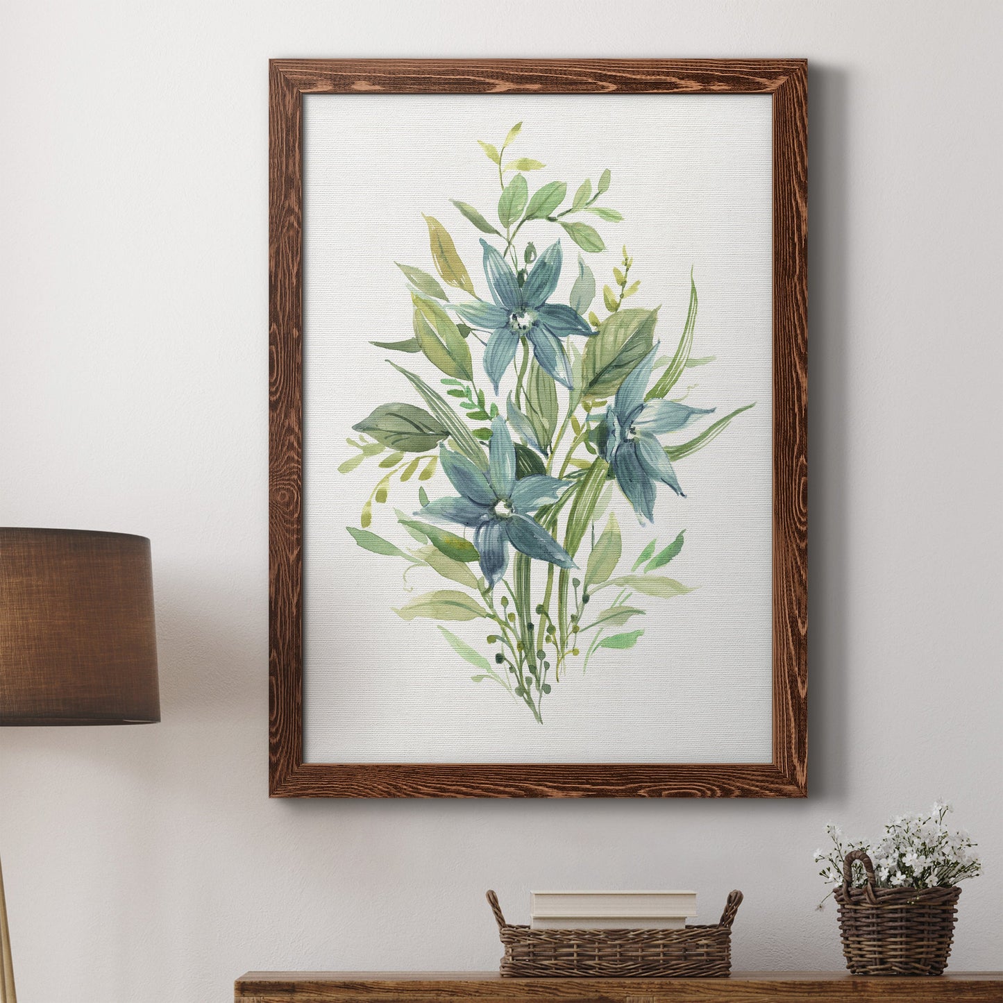 Greenery I - Premium Canvas Framed in Barnwood - Ready to Hang