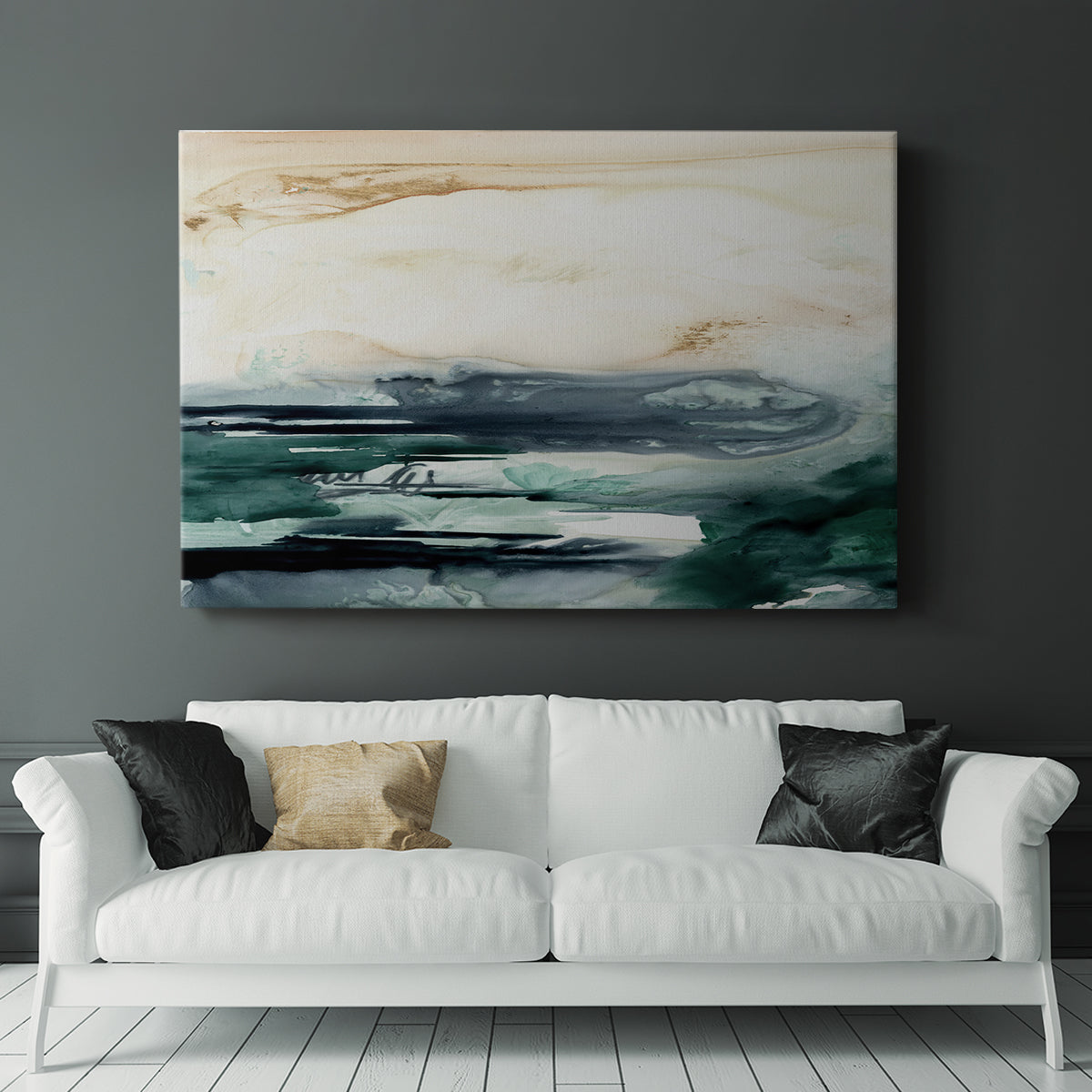 Sea Foam Flow II - Canvas Art Print
