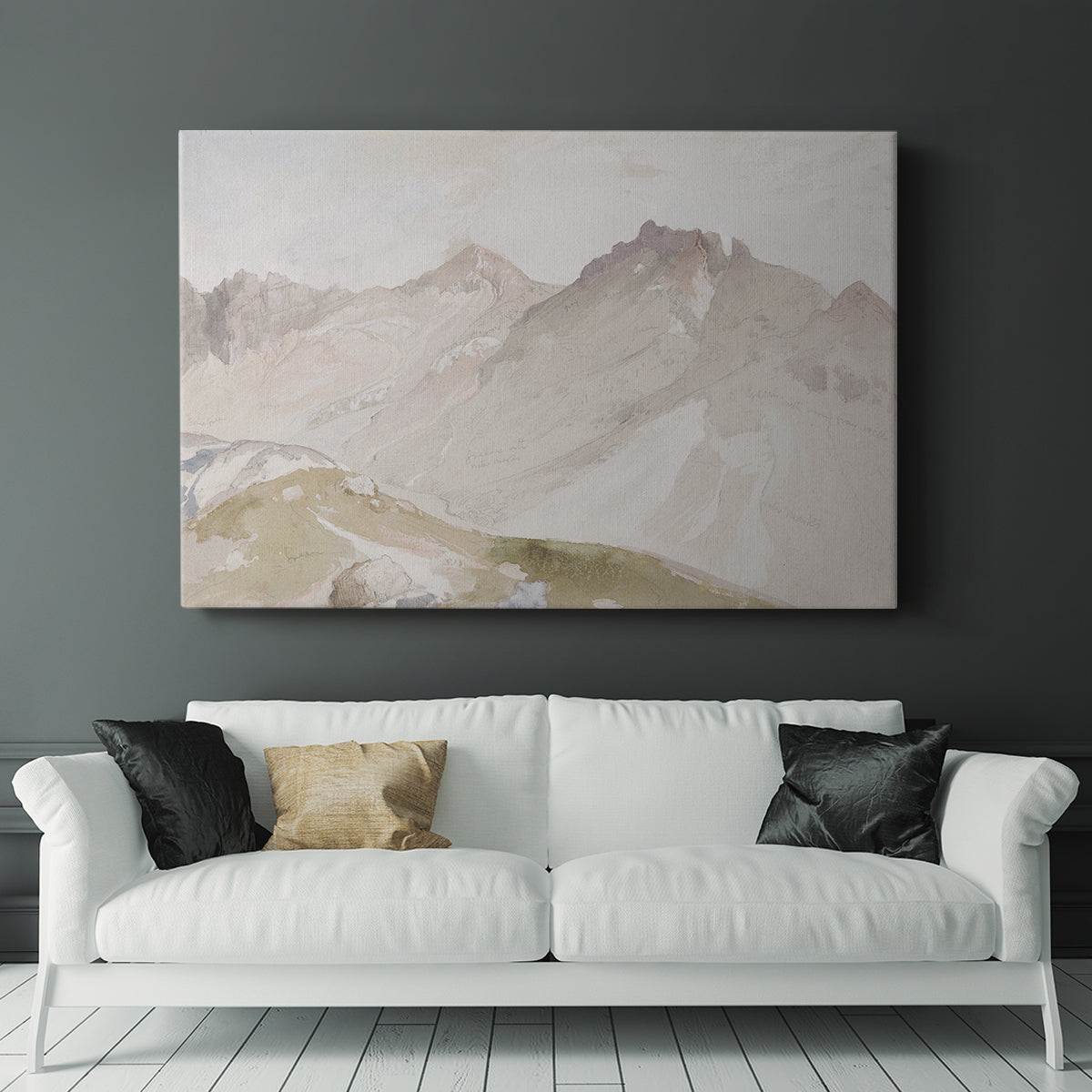 Watercolor Mountain X - Canvas Art Print