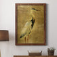 Gold Crane at Dusk I - Premium Canvas Framed in Barnwood - Ready to Hang