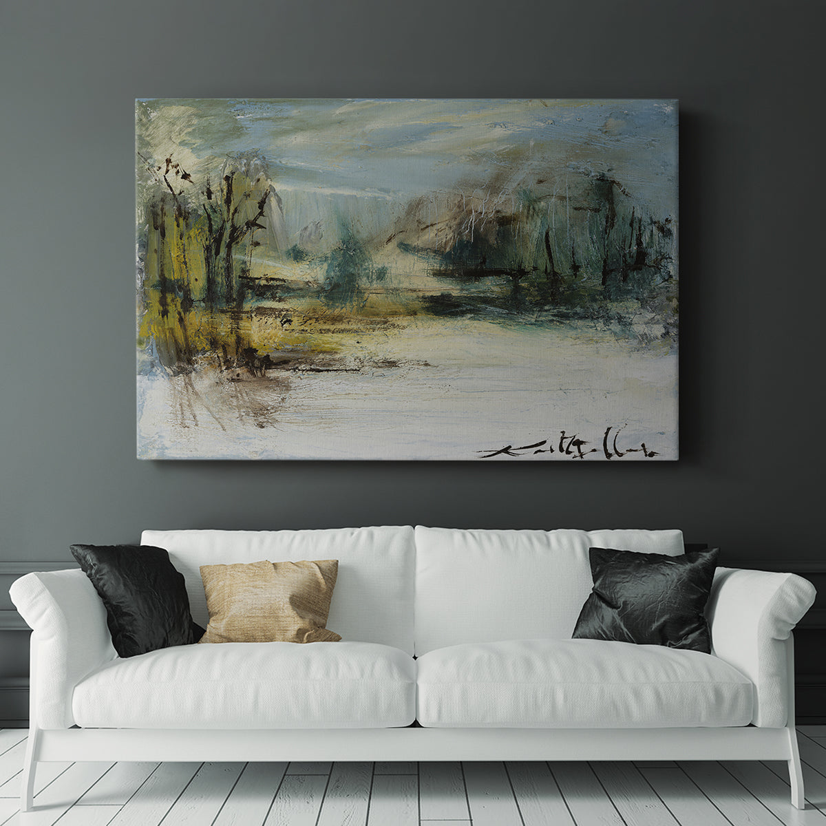Wintery Horizon II - Canvas Art Print