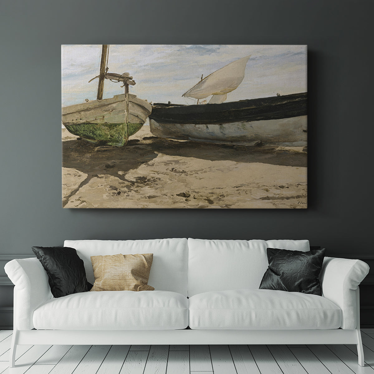 Vintage Boat XXVI - Canvas Art Print