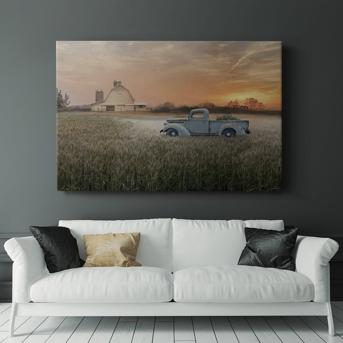 Evening Farm - Canvas Art Print