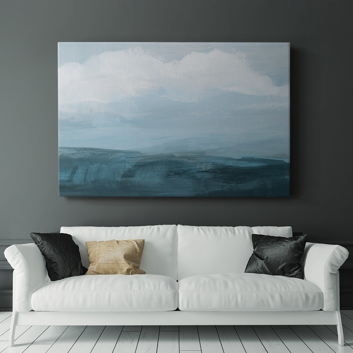 Azure Rising II - Canvas Art Print