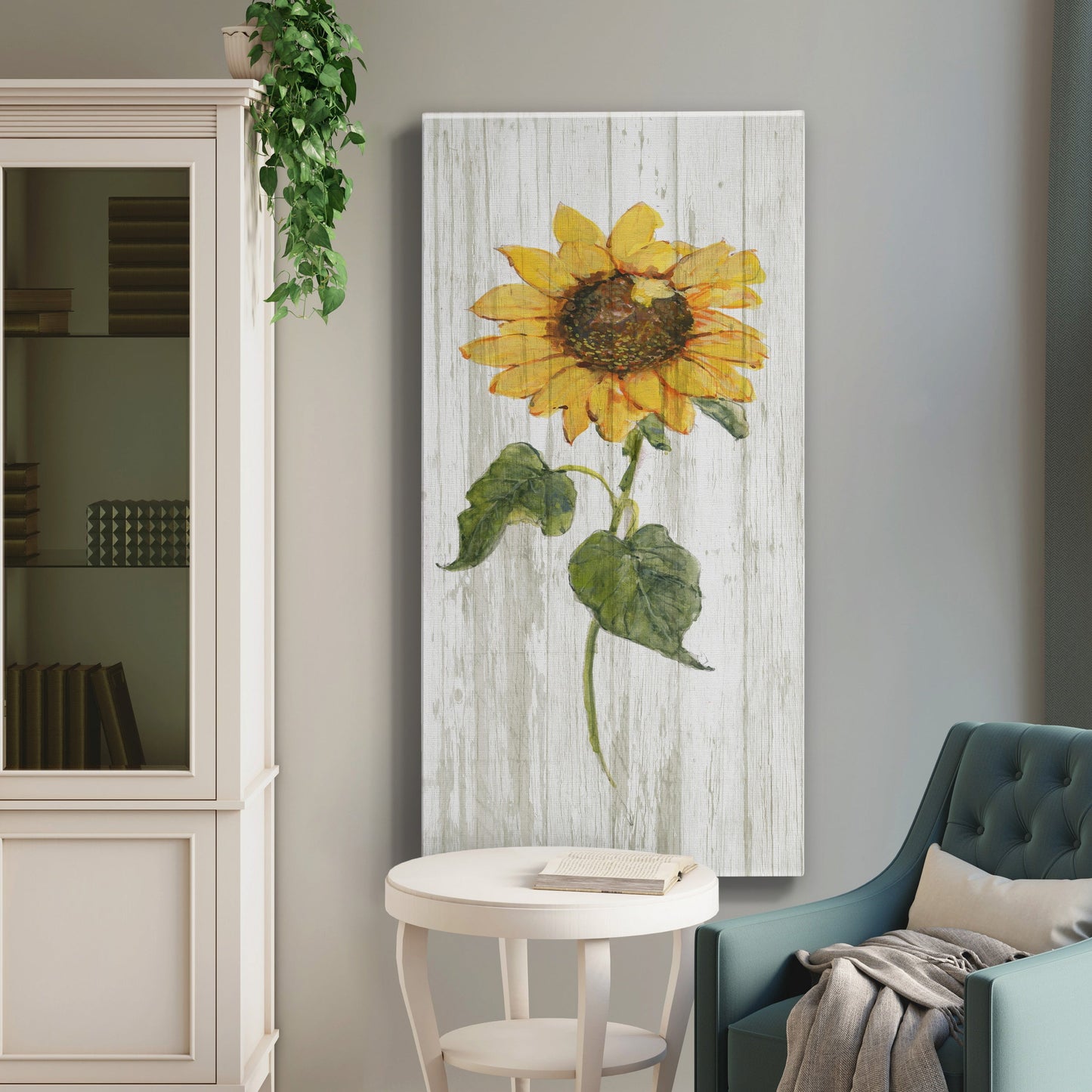 Sunflower in Autumn II - Premium Gallery Wrapped Canvas - Ready to Hang