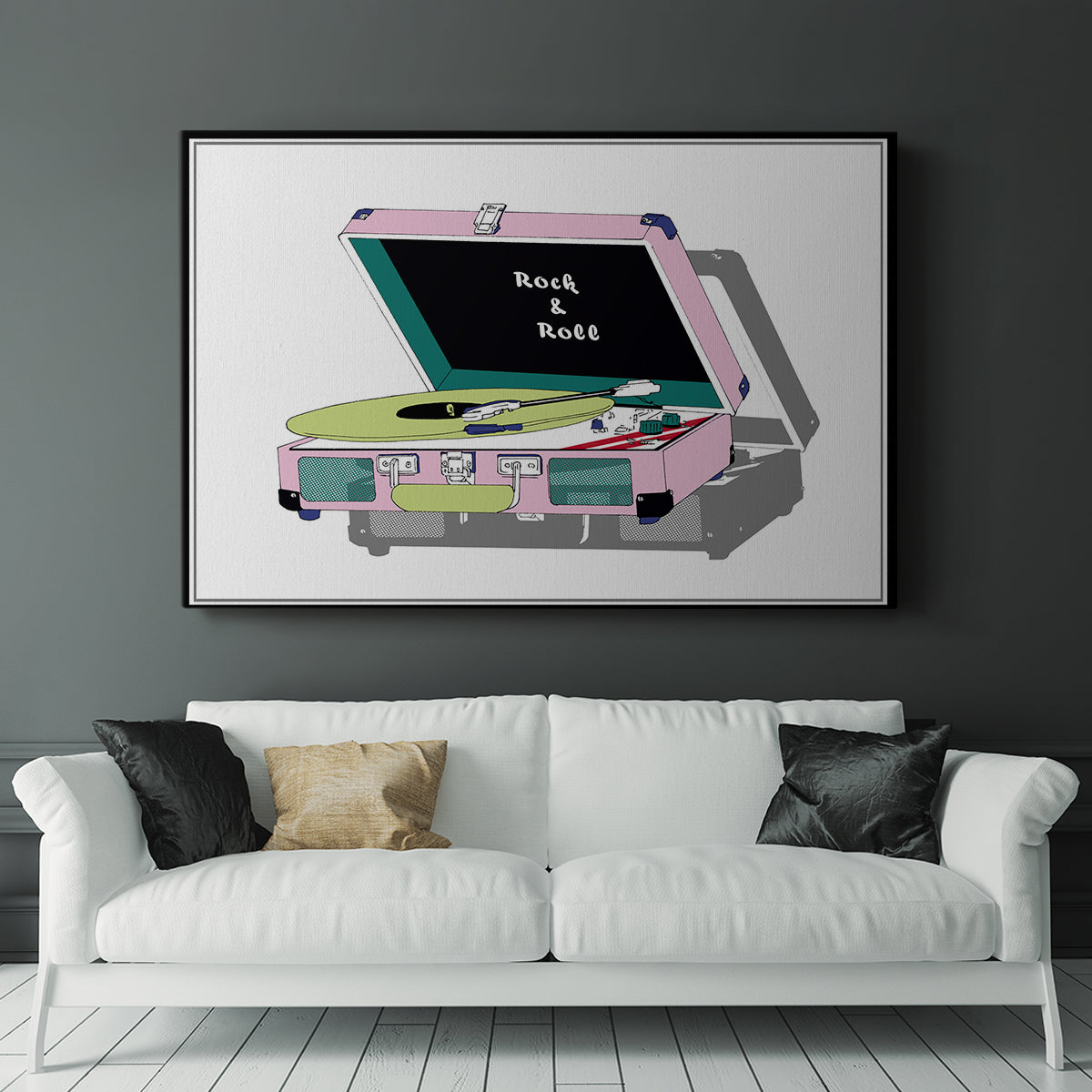 Record Shop I - Canvas Art Print