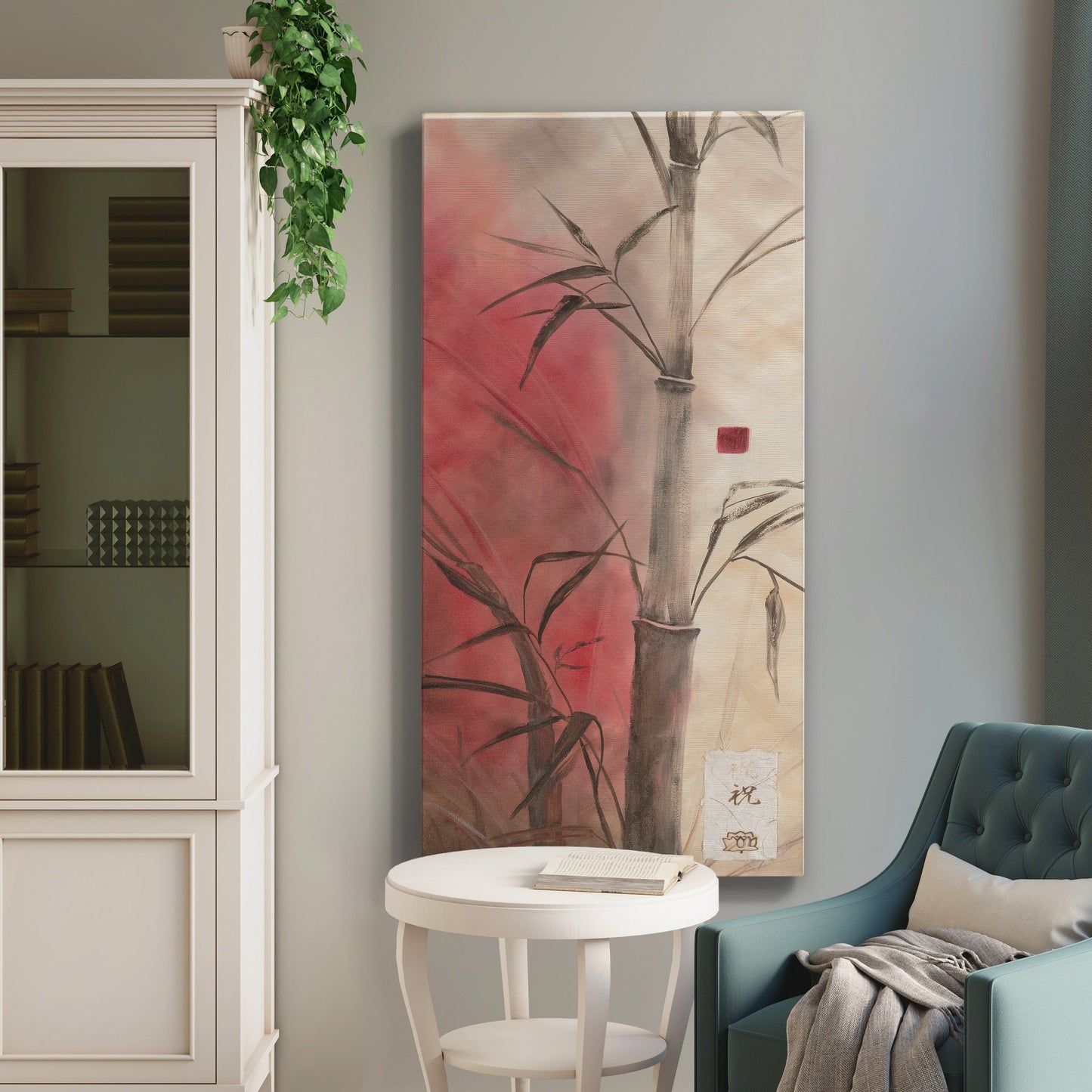 Bamboo Design II - Premium Gallery Wrapped Canvas - Ready to Hang