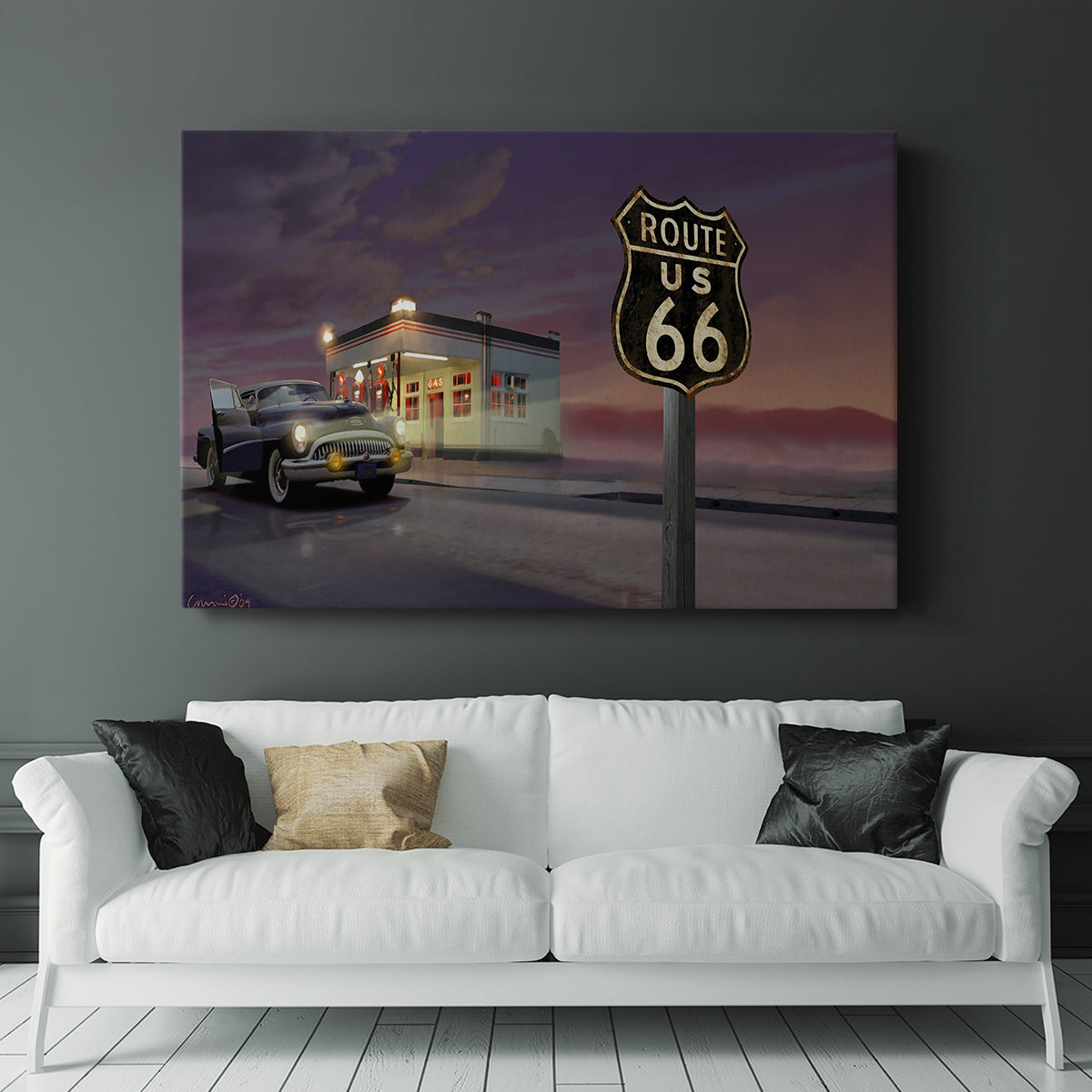 Route 66 - Canvas Art Print