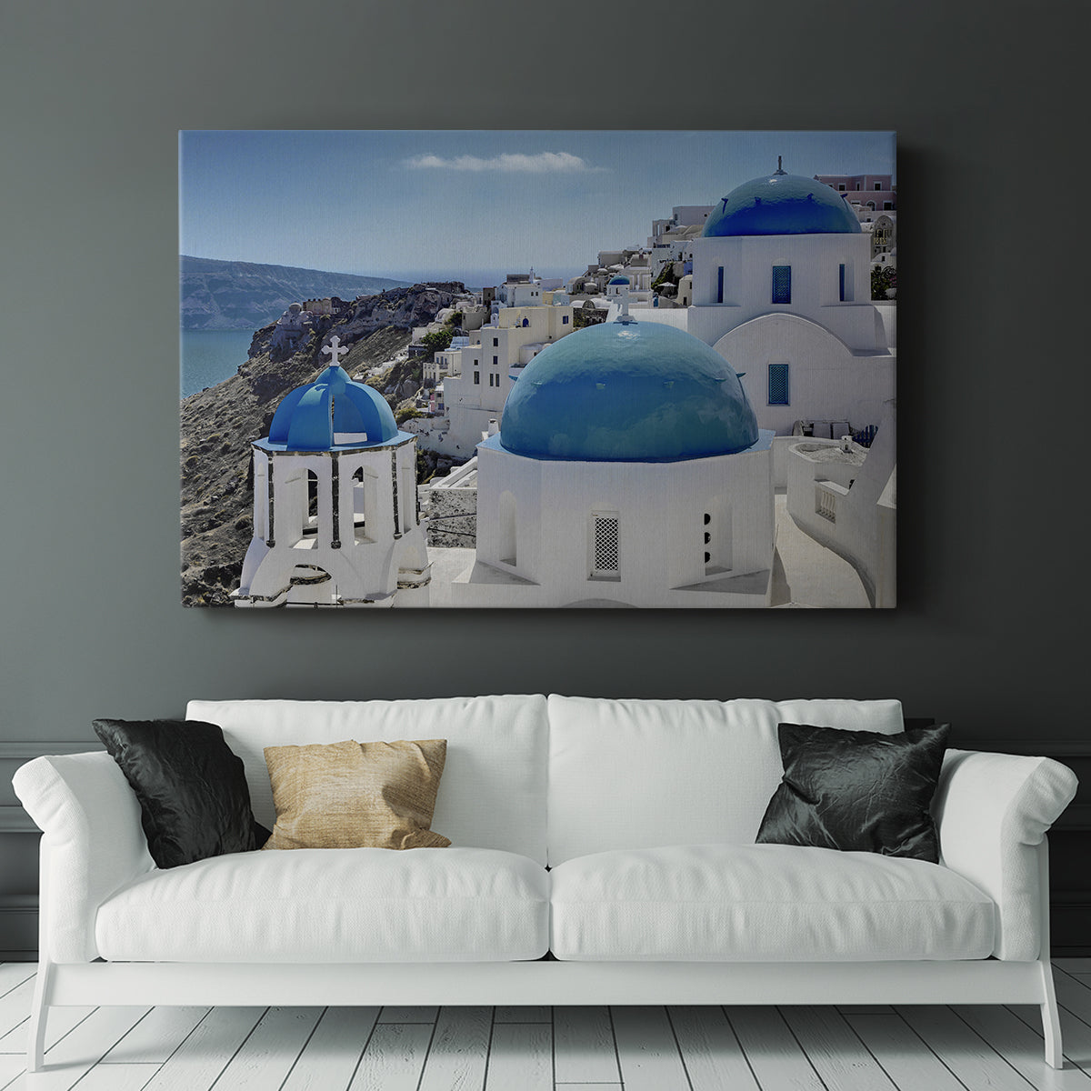 Santorini Saturday - Canvas Art Print
