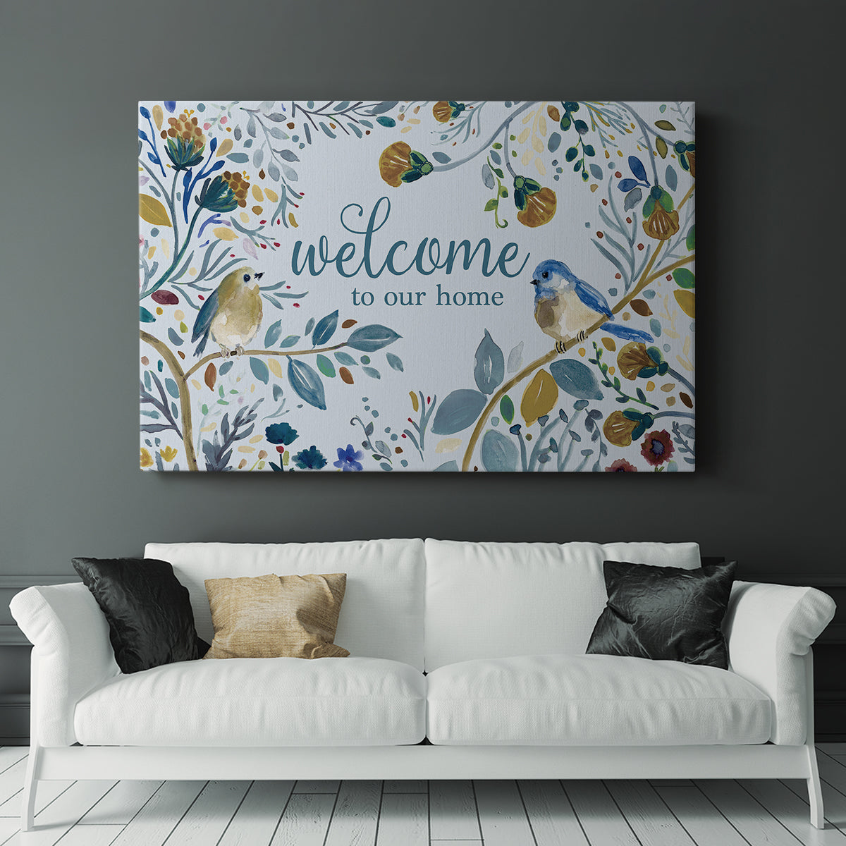 Welcome to Our Home - Canvas Art Print