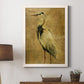 Gold Crane at Dusk II - Premium Canvas Framed in Barnwood - Ready to Hang