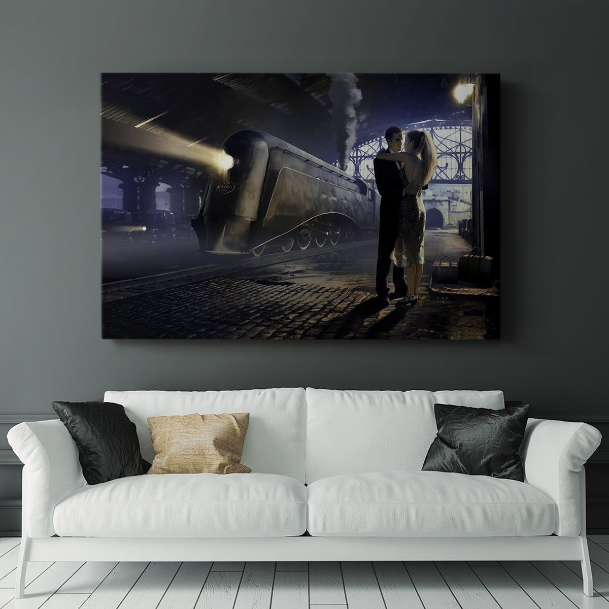 Train Depot - Canvas Art Print