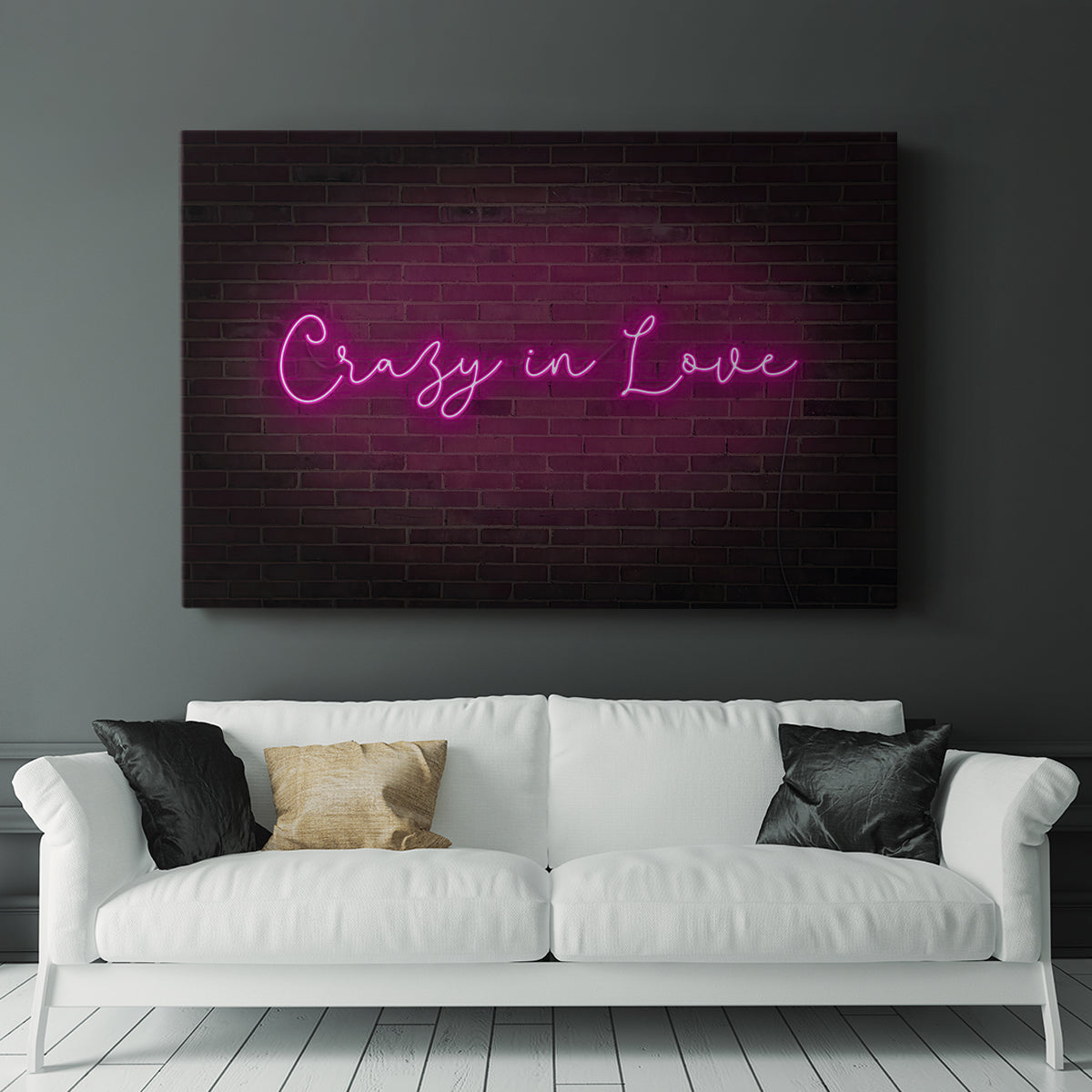 Neon Love II - Canvas Art Print