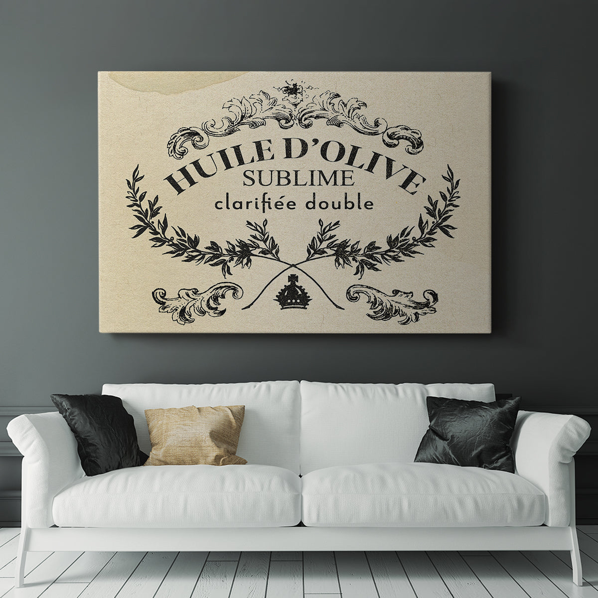 Antique French Label IV - Canvas Art Print