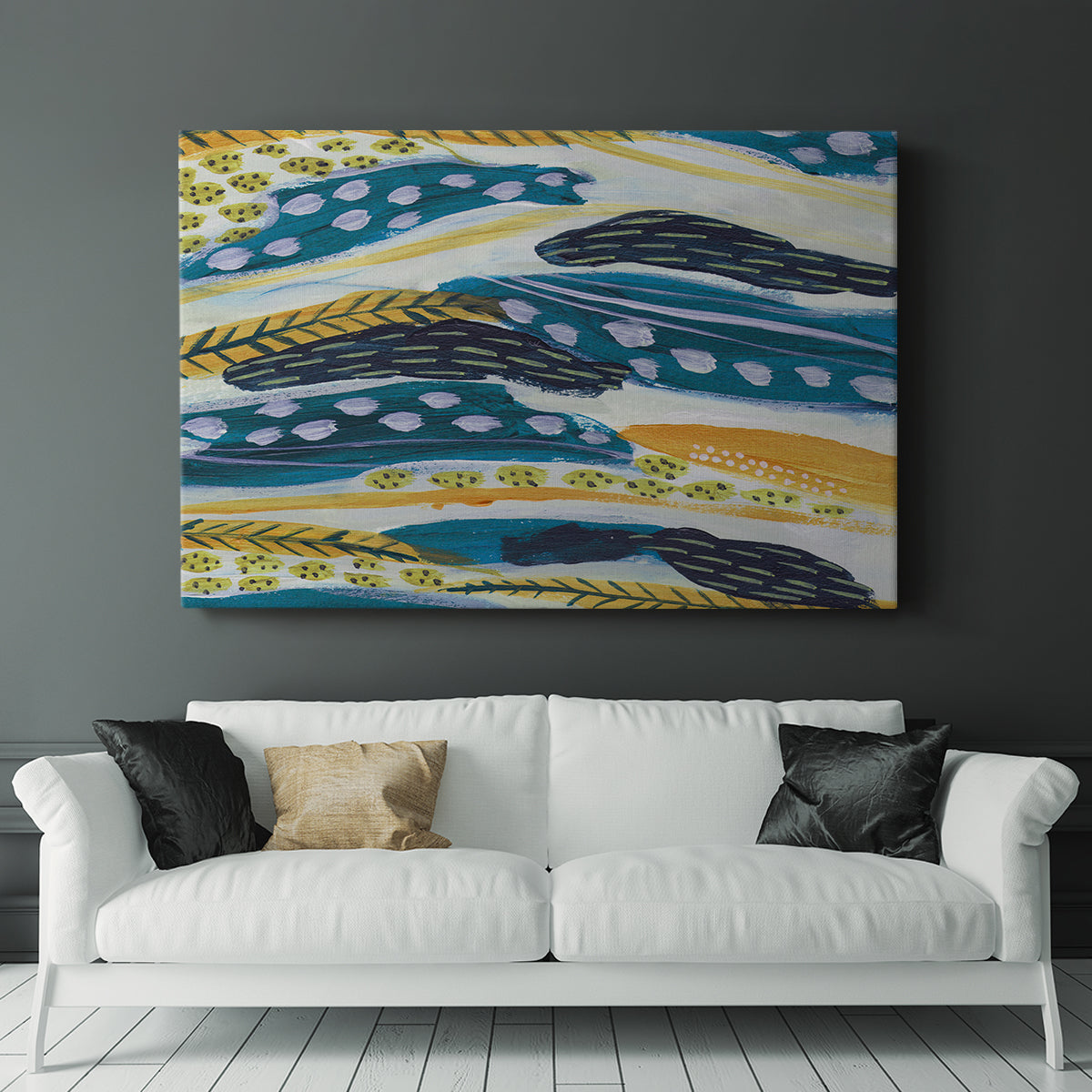 Feathery IV - Canvas Art Print