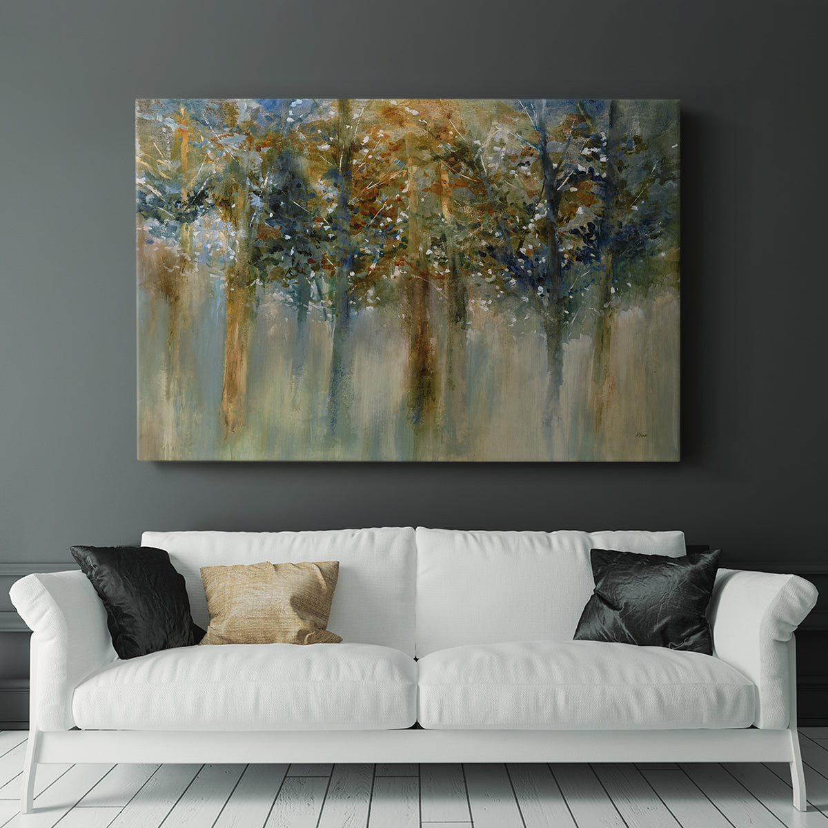 Rustic Leaves II - Canvas Art Print
