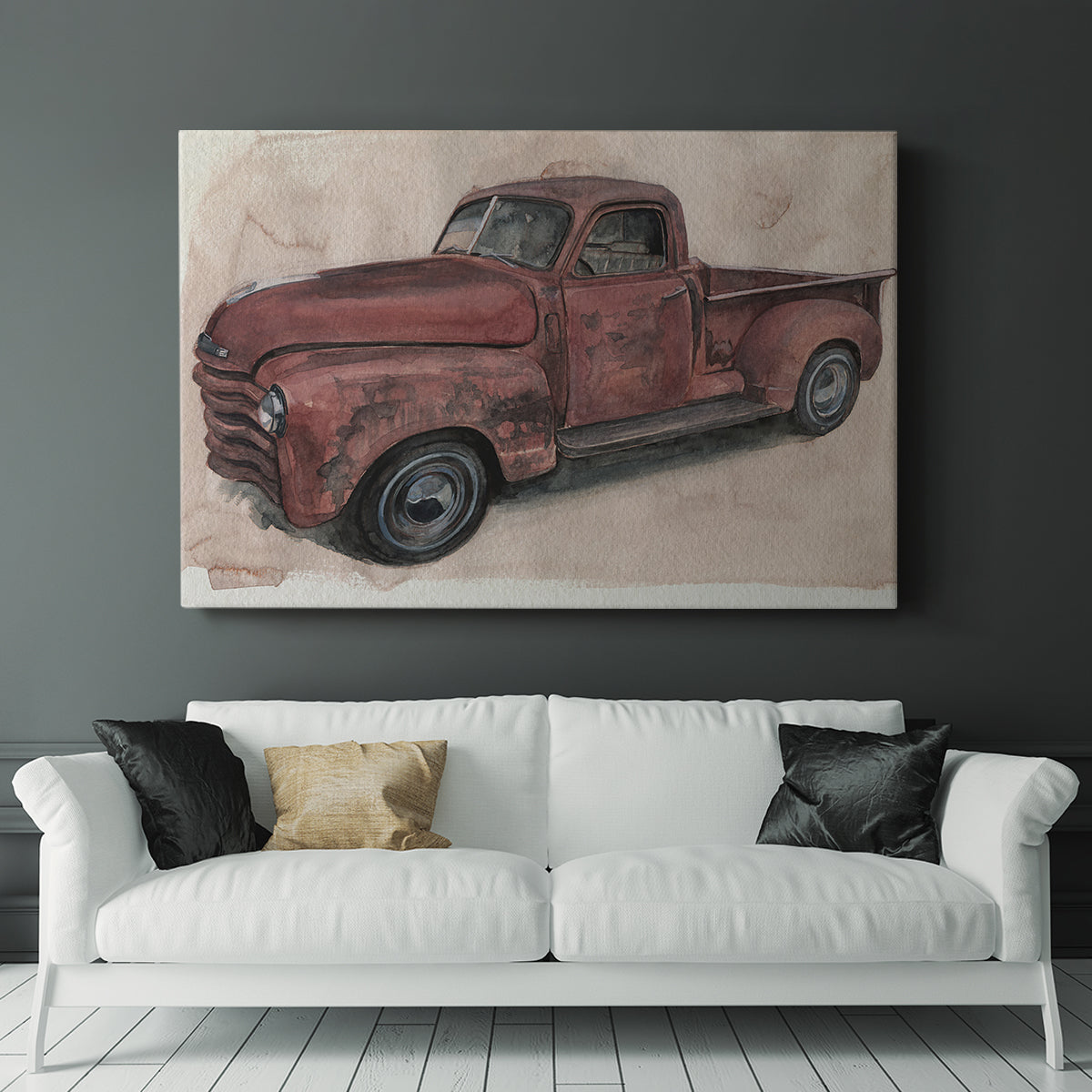 Antique Pickup I - Canvas Art Print