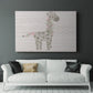 Floral Giraffe - Canvas Art Print