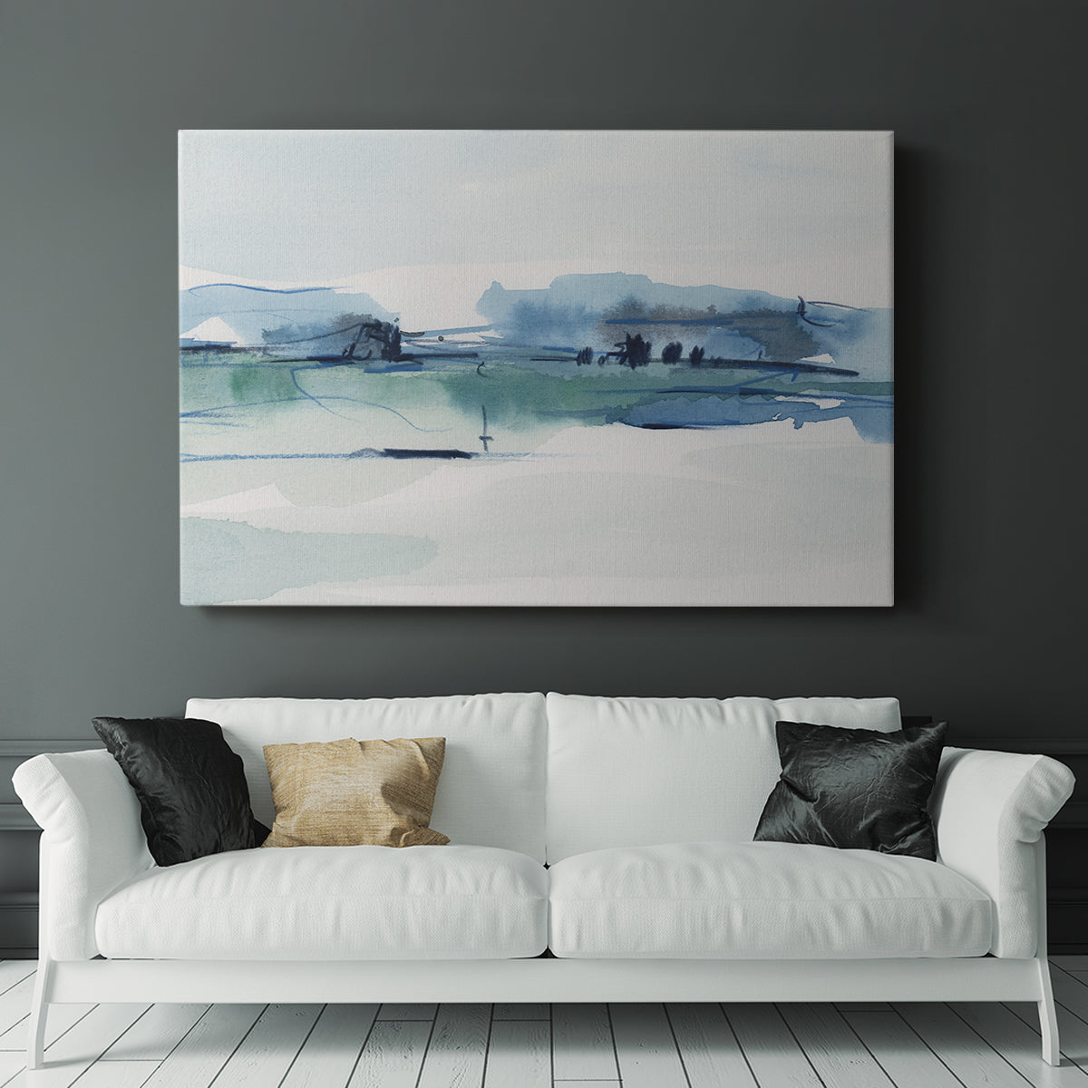 Ultramarine Vista II - Canvas Art Print