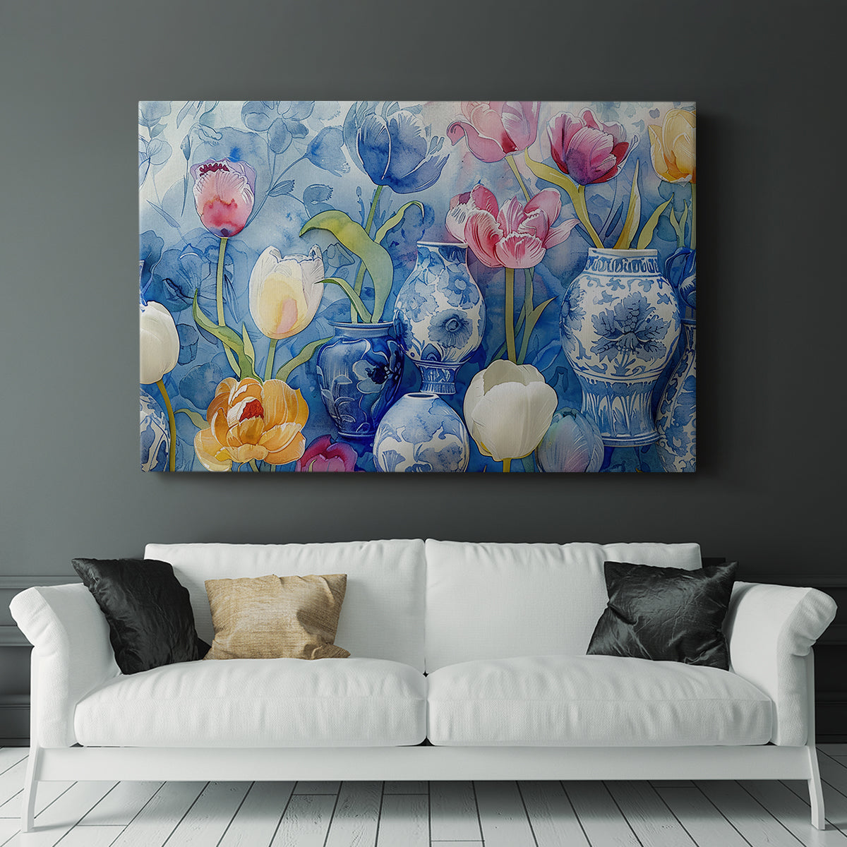 Floral Watercolor VII - Canvas Art Print