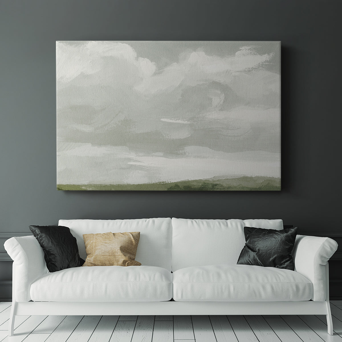 Gray Stone Sky III - Canvas Art Print