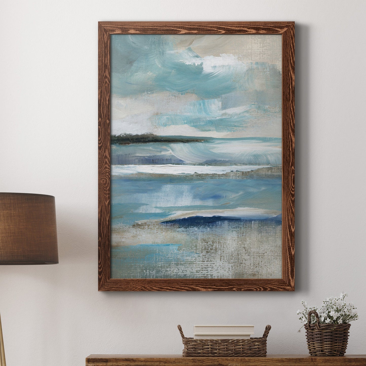 Distant Drama I - Premium Canvas Framed in Barnwood - Ready to Hang