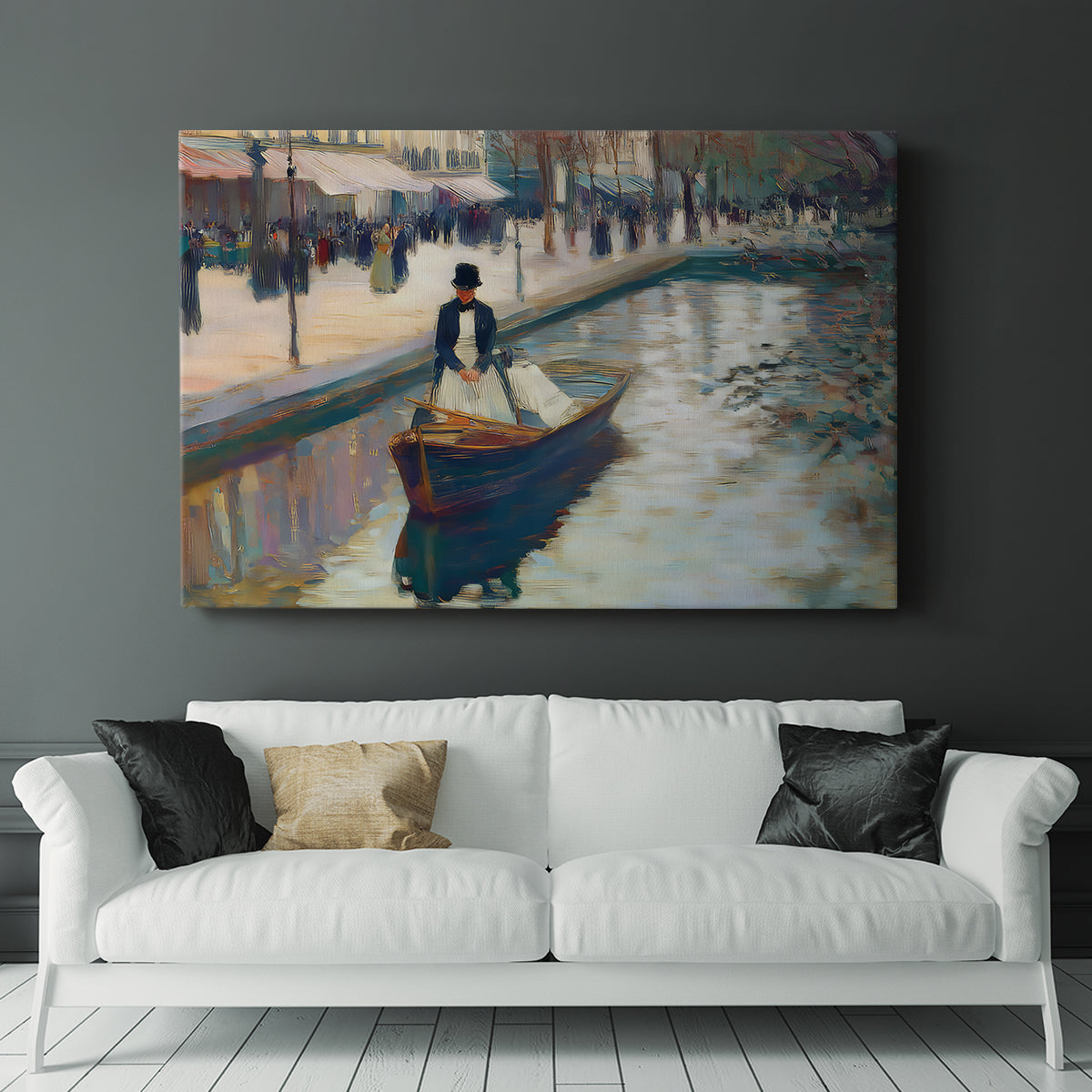 River Impression LXVII - Canvas Art Print
