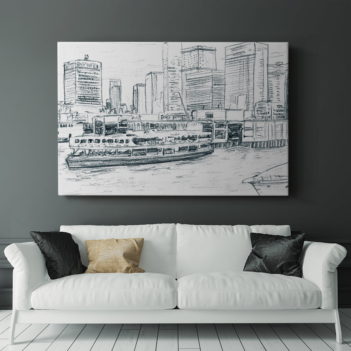 Ferryboats IV - Canvas Art Print