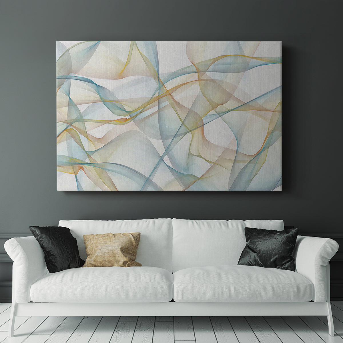 Curves and Waves VI - Canvas Art Print