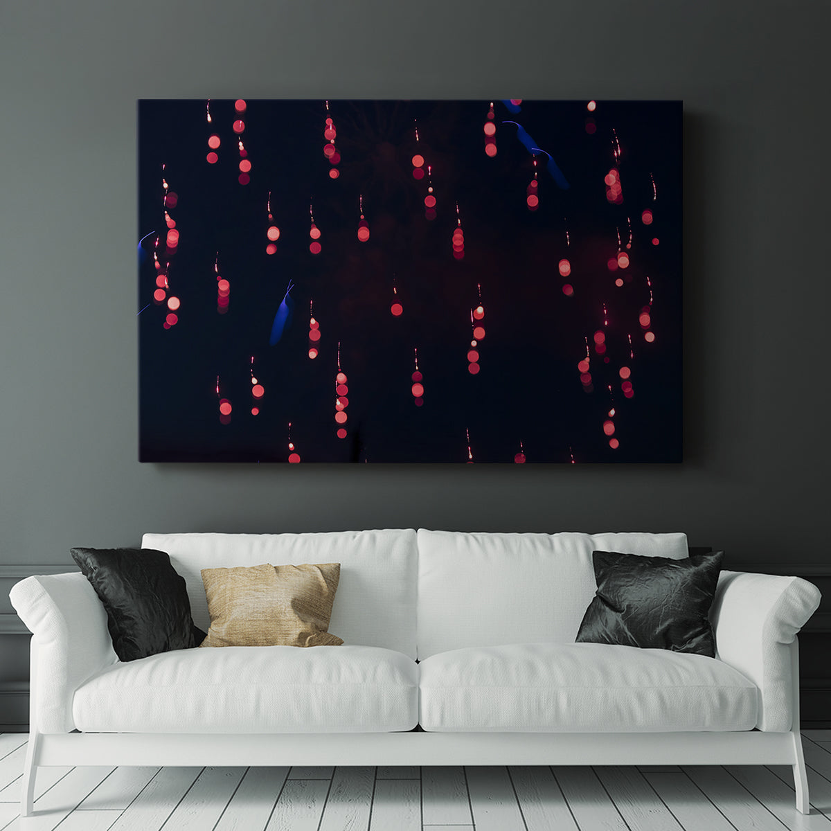 Crimson Constellation - Canvas Art Print