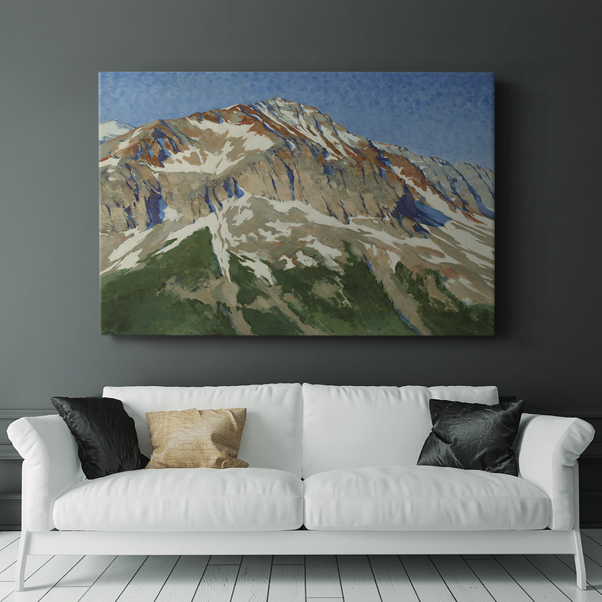 Vermillion Ascent - Canvas Art Print
